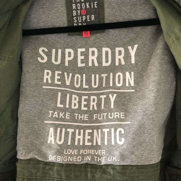 SUPERDRY REVOLUTION LIBERTY Military Style Jacket Size Small - Picture 3 of 8